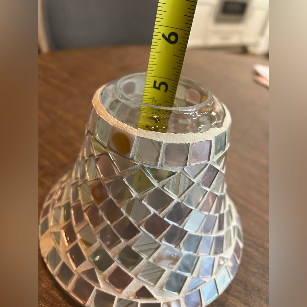 Yankee Candle Mosaic Shade Topper fits large candle - Picture 2 of 8
